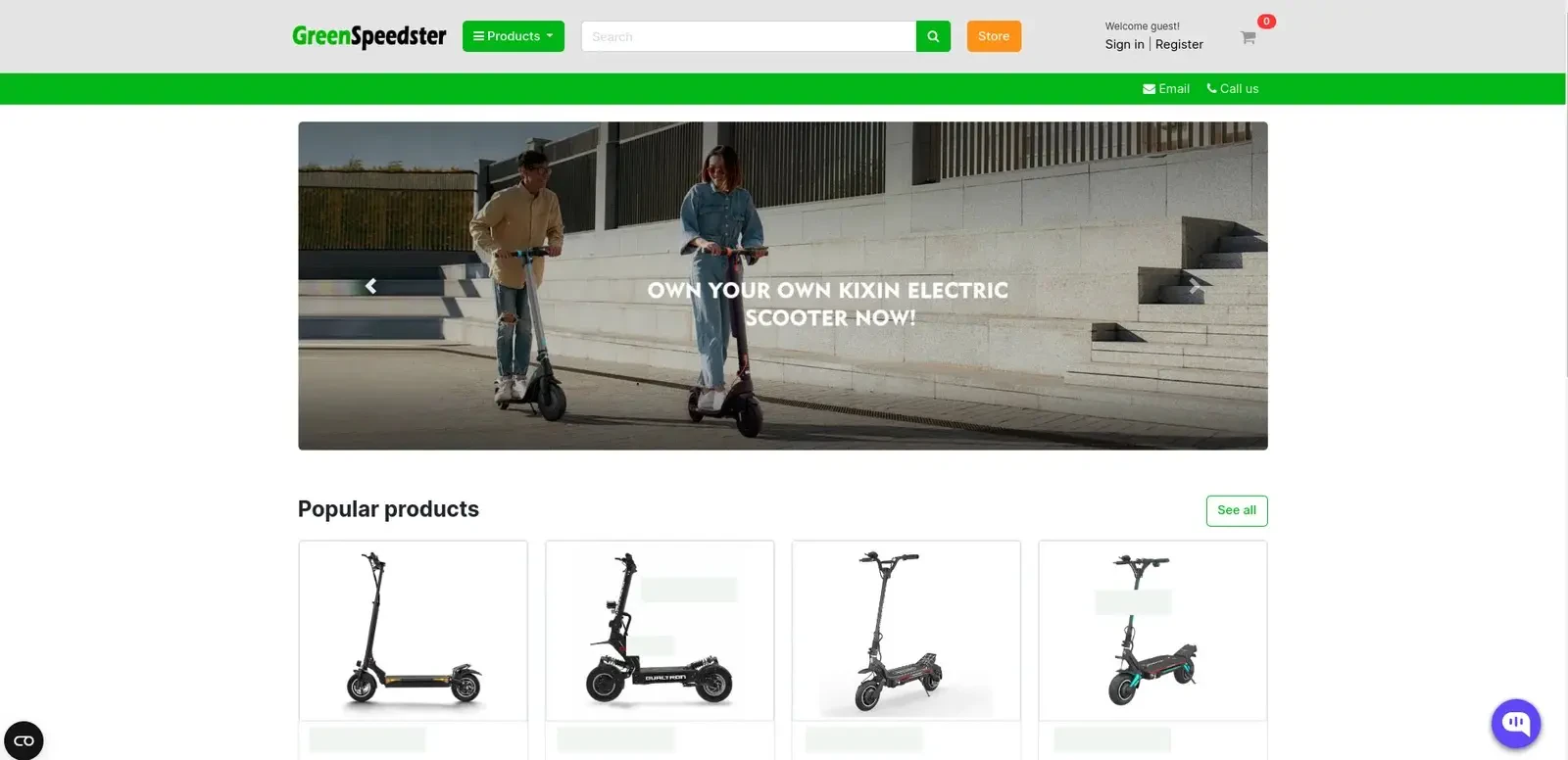 GreenSpeedster — Sustainable E-Scooters & Bikes