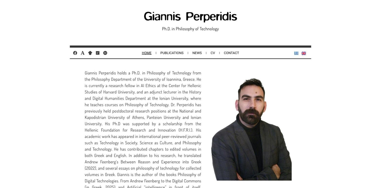 Giannis Perperidis — Academic Portfolio & Research Profile