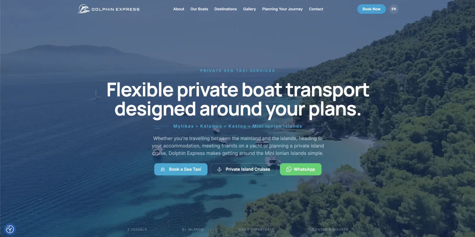 Dolphin Express — Sea Taxi Booking Website