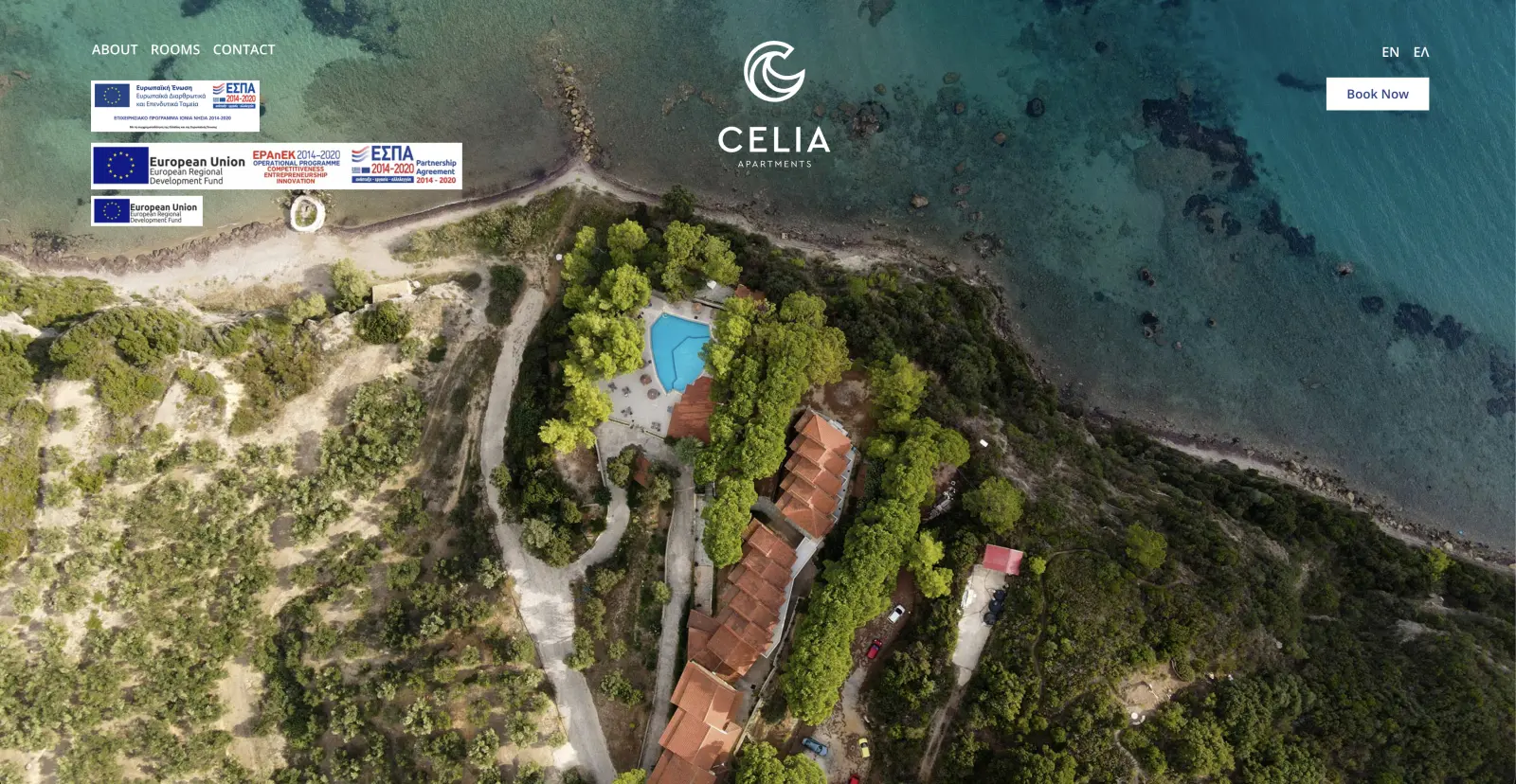 Celia Apartments — Hospitality Website for Zakynthos
